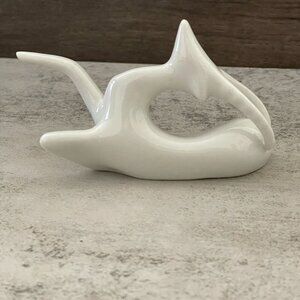 Vintage MCM Royal Dux Jaroslav Jezek Porcelain Antelope Capricorn Figurine 1950